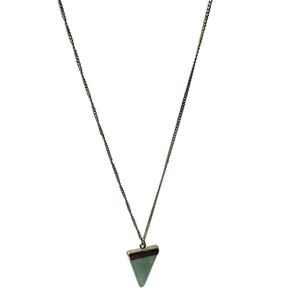Elegant Boho Chic Green Stone Pendant Necklace Fashion Jewelry Women